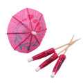 hot selling bamboo wooden umbrella  toothpicks cocktail for party